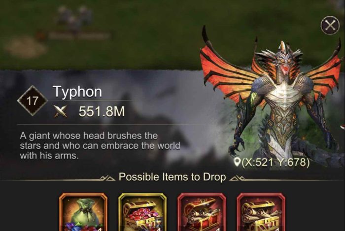 Boss / Monster Power List