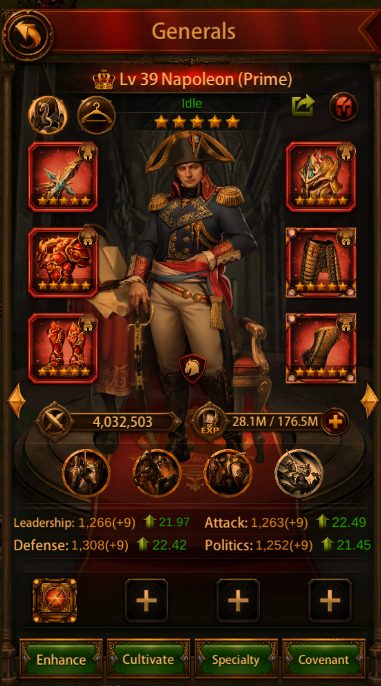 Napoleon Evony general portrait