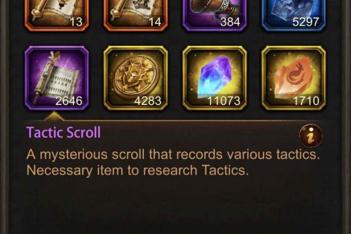 How to Get Tactic Scroll | Evony: The King's Return GUIDE WIKI